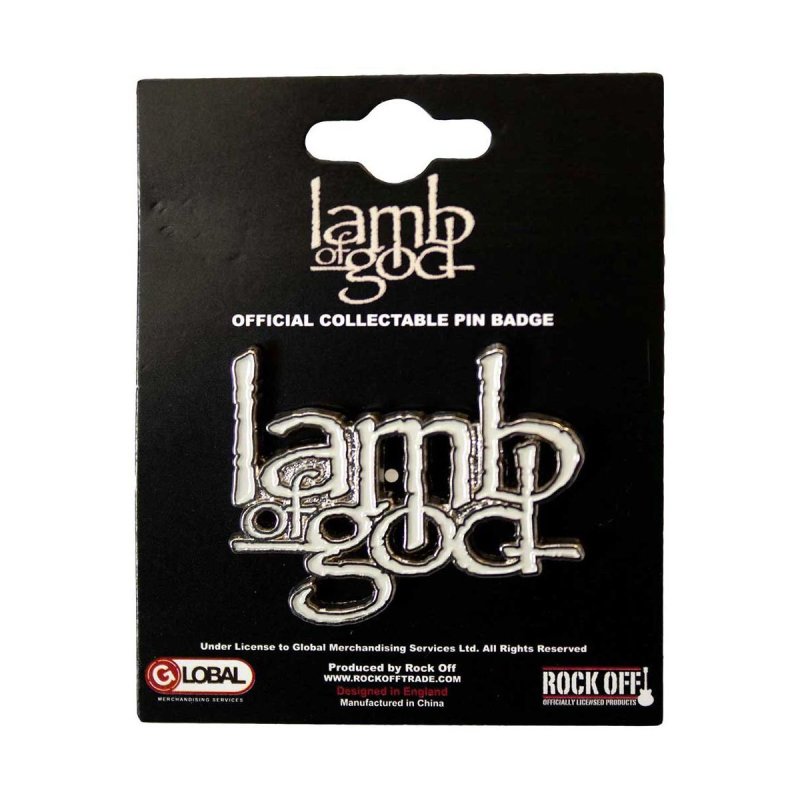 画像1: Lamb Of God メタルピンバッジ ラム・オブ・ゴッド Logo