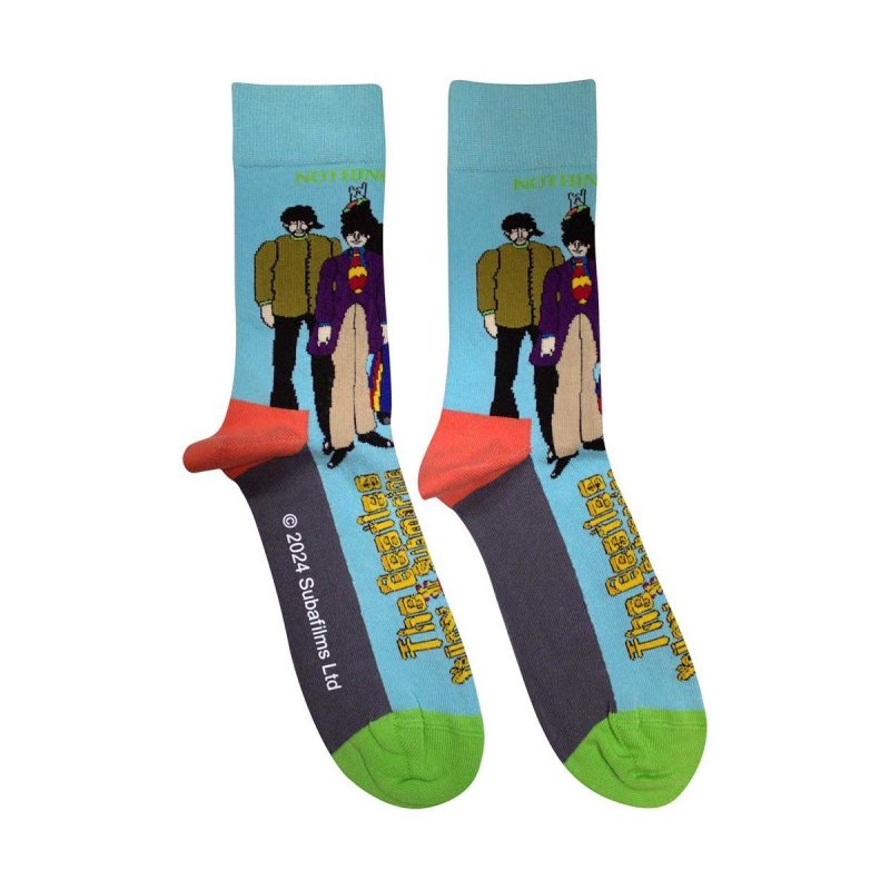 画像1: The Beatles ソックス 靴下 ザ・ビートルズ Sub & Band