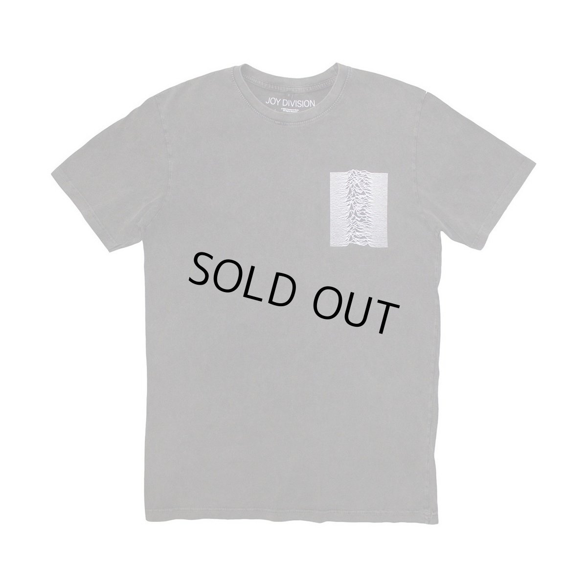 画像1: Joy Division バンドTシャツ ジョイ・ディヴィジョン Pulsar Pocket Wave STONE WASH [Back Print] (1)