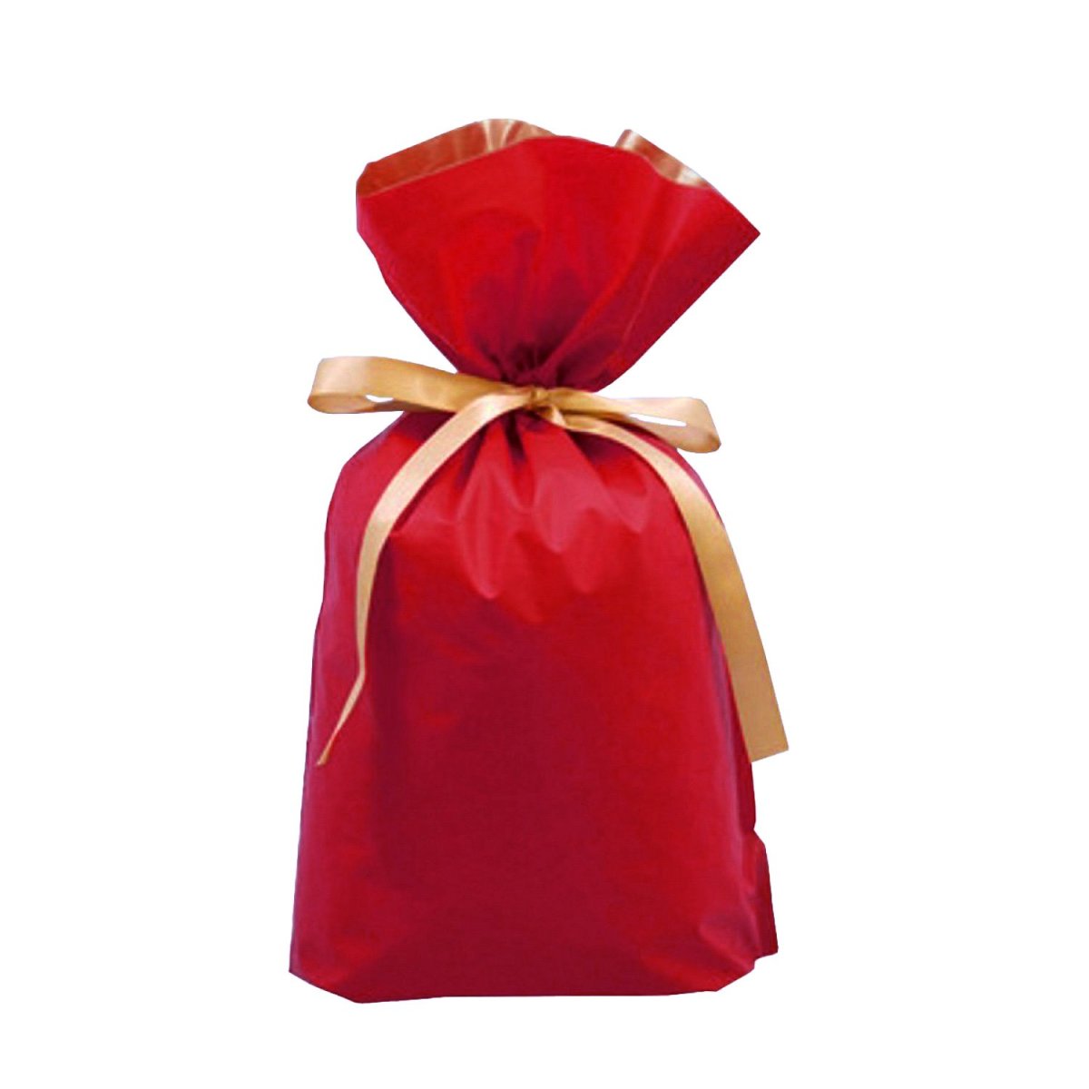 画像3: 【ギフトラッピング用品】ギフトバッグ【リボン付き巾着バッグ】ネイビー/レッド (3)