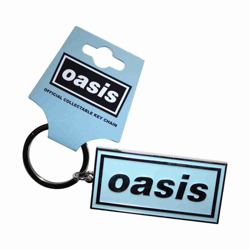 画像1: Oasis メタルキーリング キーホルダー オアシス Logo Sky Blue