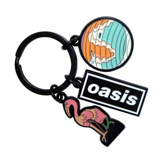 Oasis メタルキーリング キーホルダー オアシス Logo - バンドT