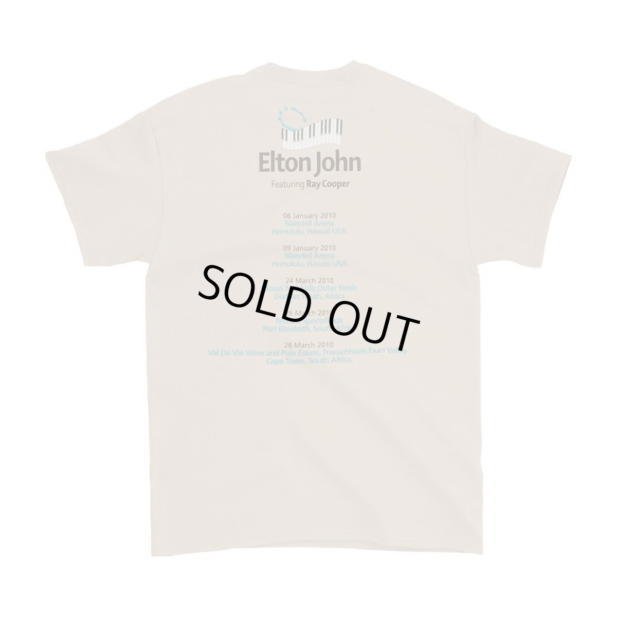 画像2: Elton John Tシャツ エルトン・ジョン 2010 World Tour [Back Print] (2)