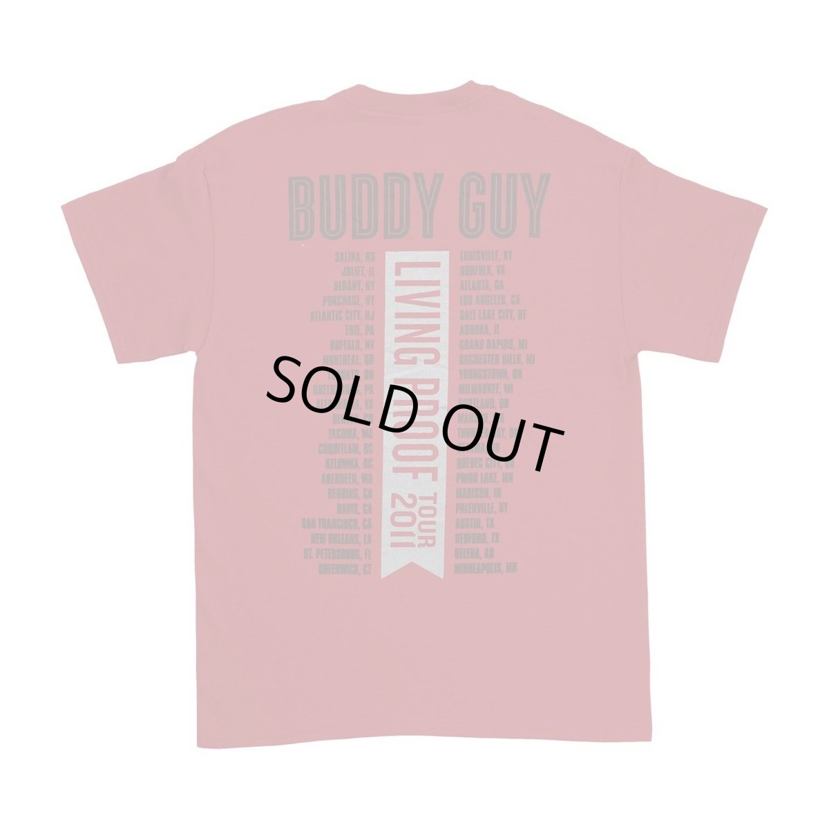 画像2: Buddy Guy Tシャツ バディ・ガイ Living Proof Tour 2011 [Back Print] (2)