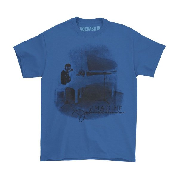 画像1: John Lennon Tシャツ ジョン・レノン Playing Piano (1)