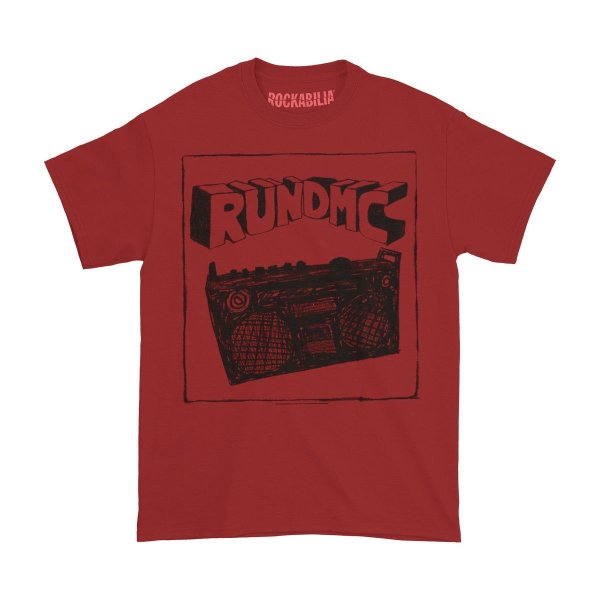 画像1: Run DMC Tシャツ ランDMC Sketch Boombox (1)