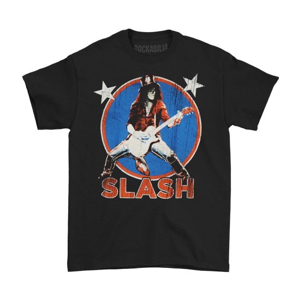 画像1: Slash バンドTシャツ スラッシュ Dual Stars (1)