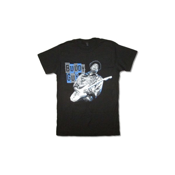 画像1: Buddy Guy Tシャツ バディ・ガイ Playing Guitar Photo [Back Print] (1)