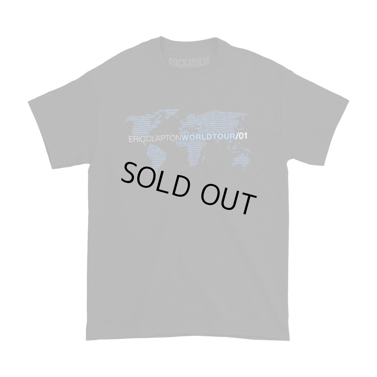 画像1: Eric Clapton Tシャツ エリック・クラプトン Crew 2001 Tour [Back Print] (1)