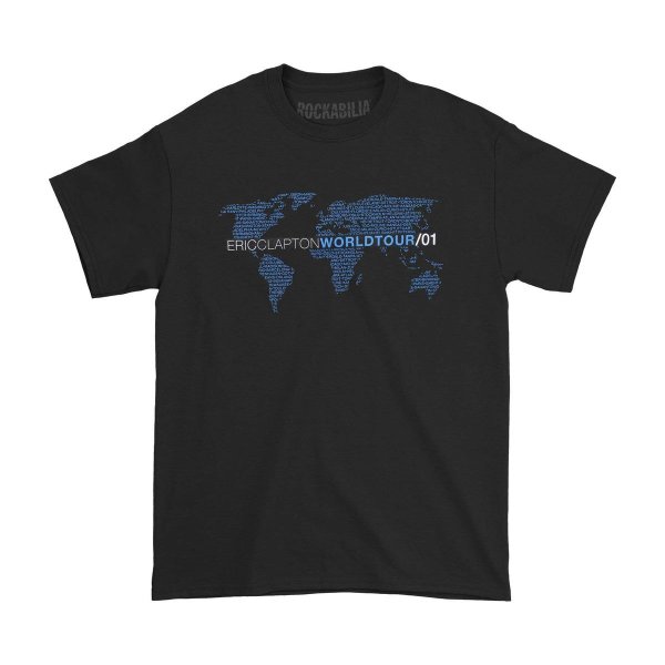 画像1: Eric Clapton Tシャツ エリック・クラプトン Crew 2001 Tour [Back Print] (1)