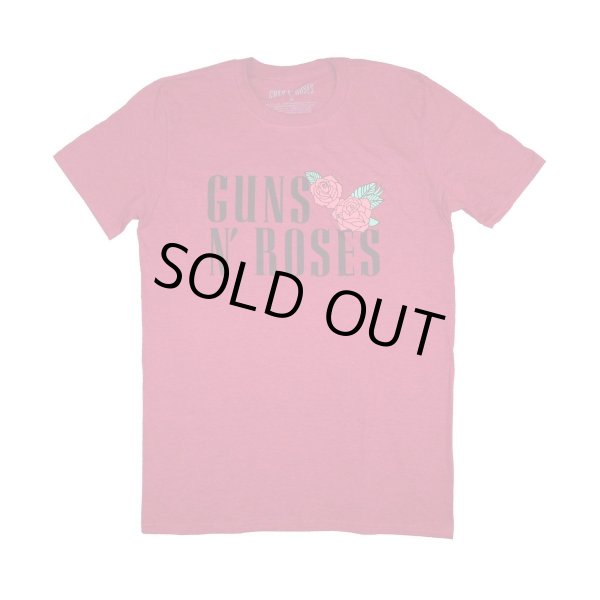 画像1: Guns N' Roses バンドTシャツ ガンズ・アンド・ローゼス Red Roses on Maroon (1)