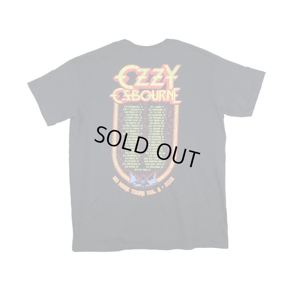 画像2: Ozzy Osbourne バンドTシャツ オジー・オズボーン No More Tours 2018 [Back Print] (2)