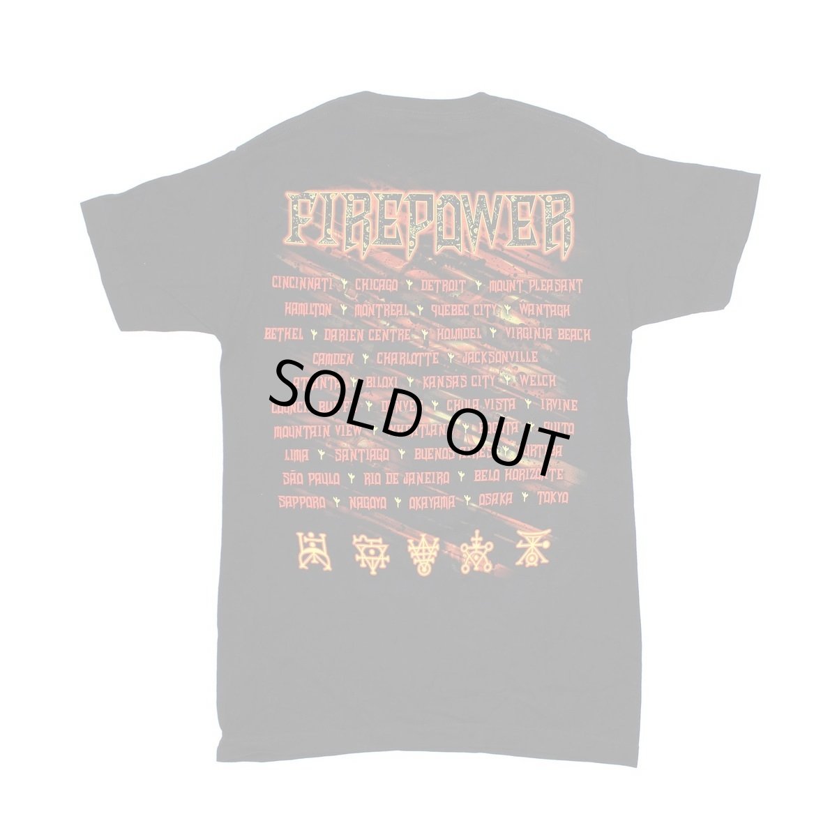 画像2: Judas Priest バンドTシャツ ジューダス・プリースト Fire Power Tour Cincinnati Tokyo [Back Print] (2)