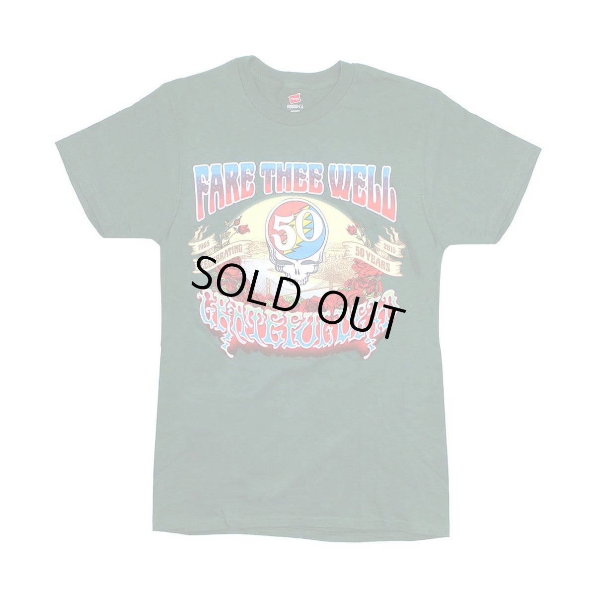 画像1: Grateful Dead バンドTシャツ グレイトフル・デッド Fare Thee Well 50Years [Back Print] (1)