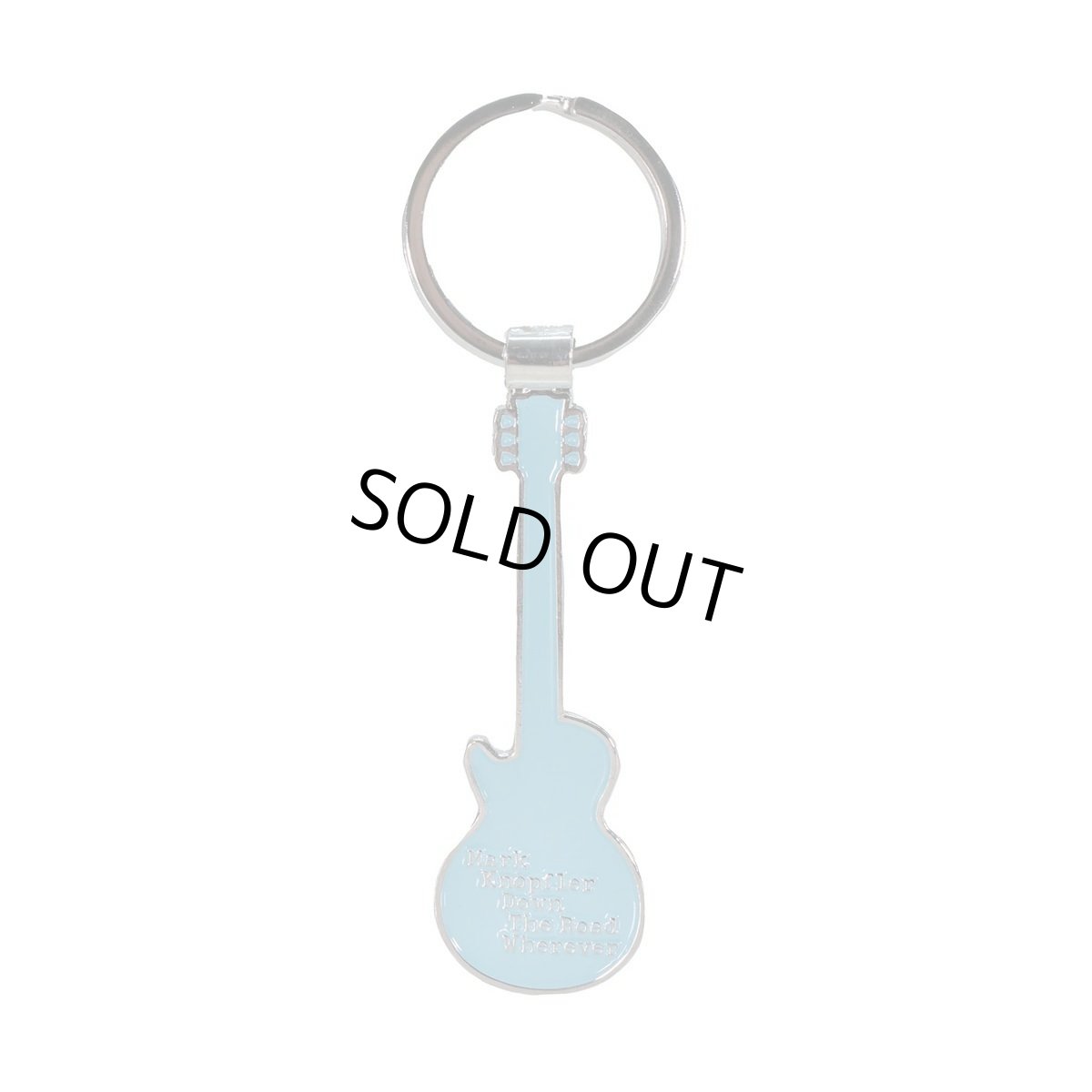 画像2: Mark Knopfler メタルキーリング キーホルダー マーク・ノップラー Guitar (2)