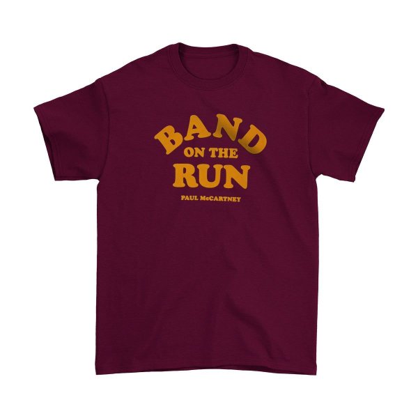 画像1: Paul McCartney Tシャツ ポール・マッカートニー Band On The Run Felt Applique [Back Print] (1)