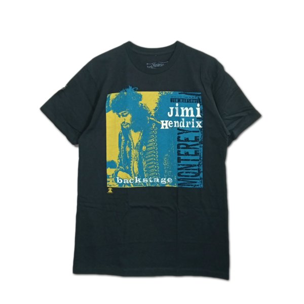 画像1: Jimi Hendrix バンドTシャツ ジミ・ヘンドリックス Jim Marshall Photo Backstage Monterey (1)