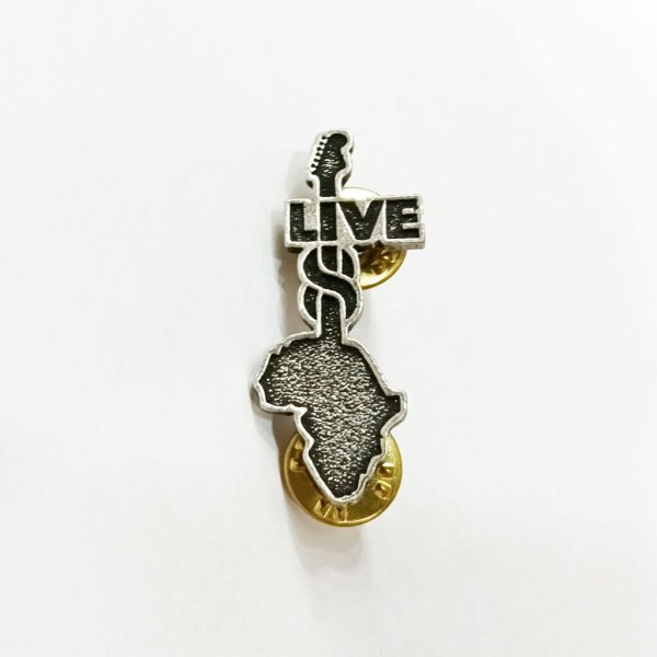 画像1: Live Aid メタルピンバッジ ライヴ・エイド Africa Guitar Logo (1)