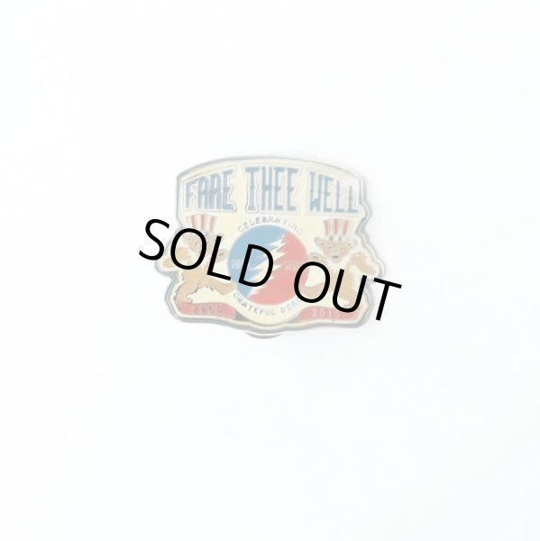 画像1: Grateful Dead メタルピンバッジ グレイトフル・デッド Bear Crest 50 Years Stick Pin (1)