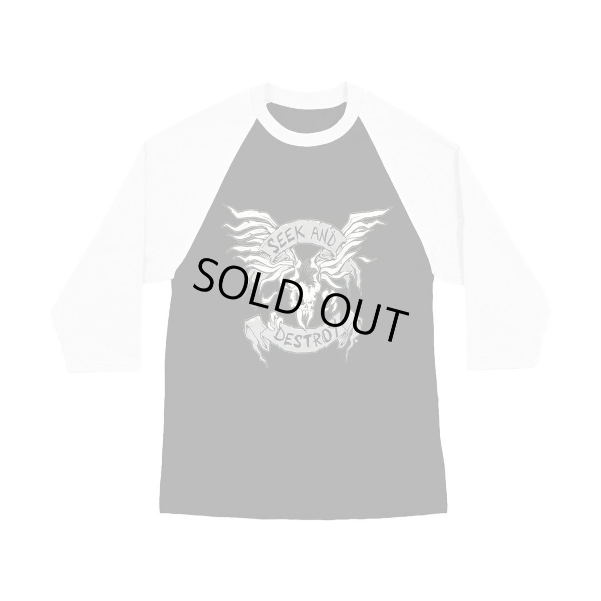 画像1: Metallica レディースラグラン七分袖シャツ メタリカ Seek And Destroy Tour 2009 [Back Print] (1)