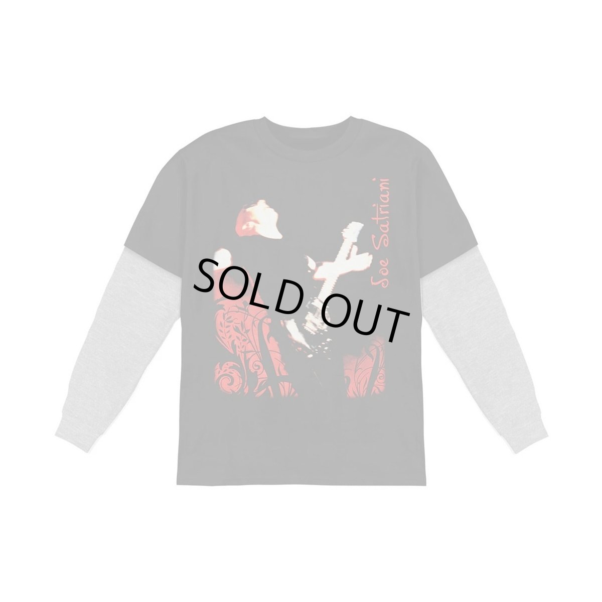 画像1: Joe Satriani 切り替えロングスリーヴTシャツ ジョー・サトリアーニ Tour 2007 [Back Print] (1)