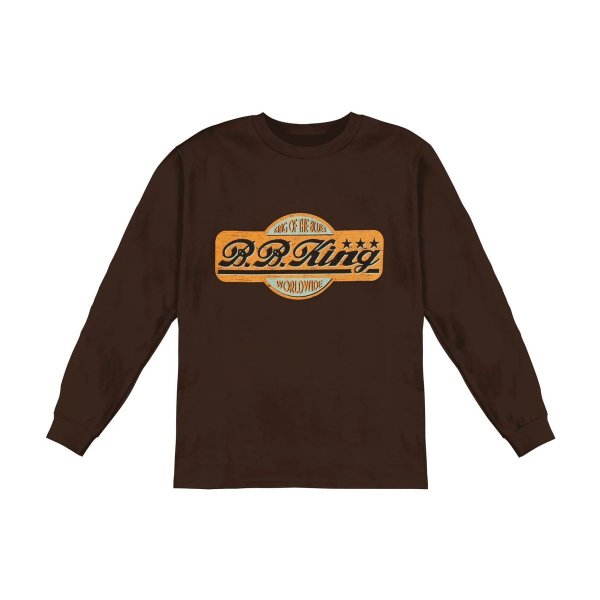 画像1: B.B.King ロングスリーヴTシャツ B.B.キング King Of The Blues [Back Print] (1)