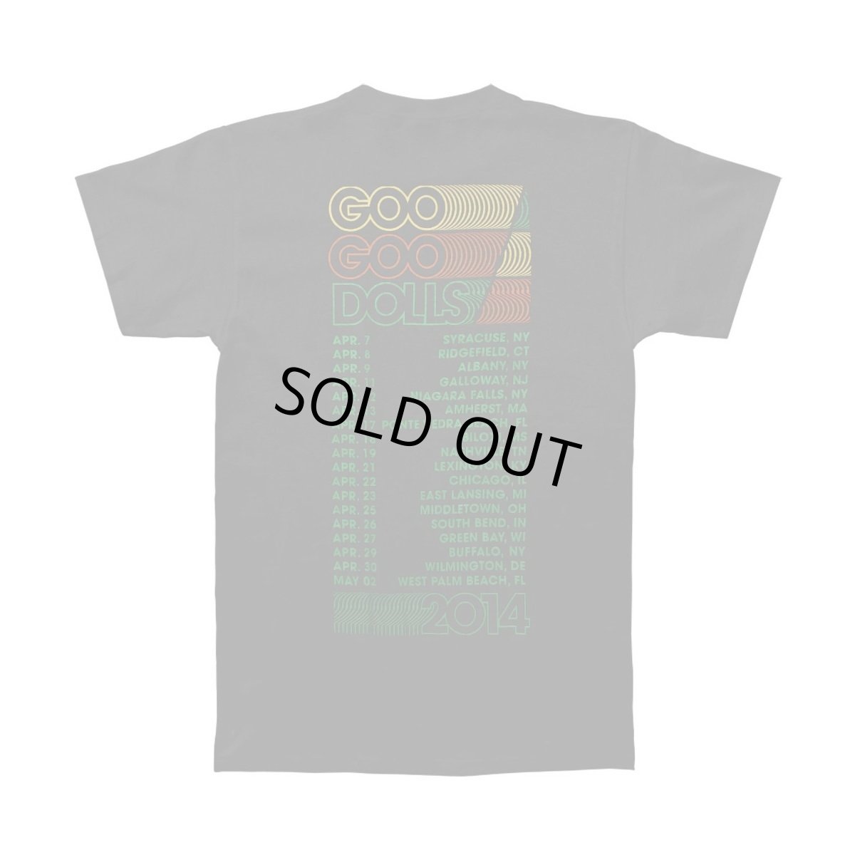 画像2: Goo Goo Dolls バンドTシャツ グー・グー・ドールズ Magnetic 2014 Tour (2)