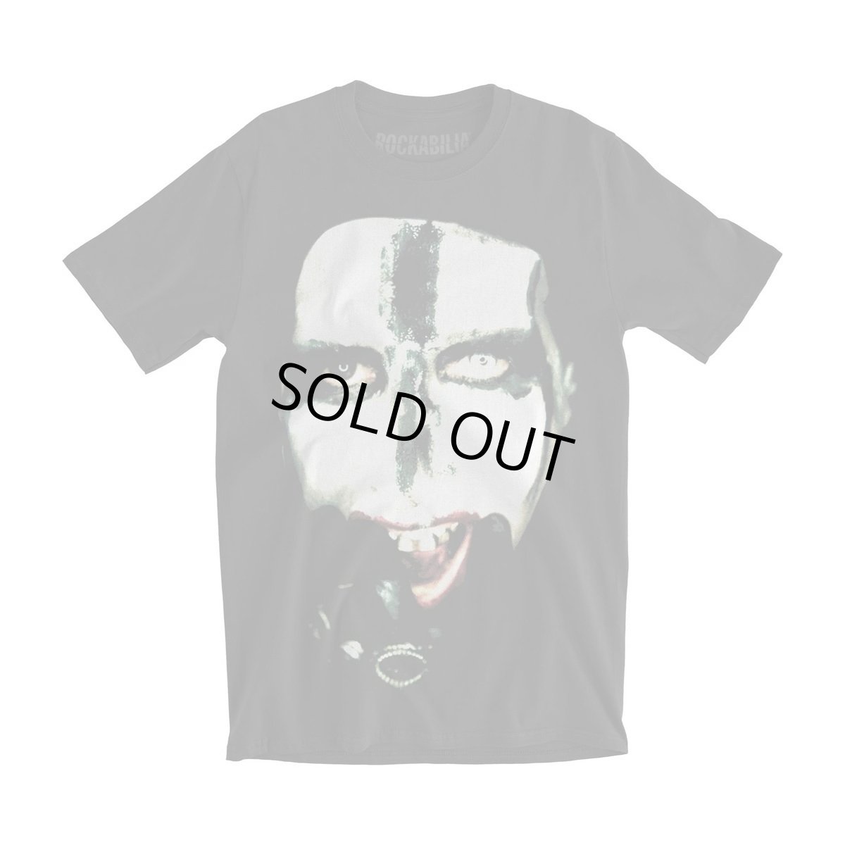 画像1: Marilyn Manson バンドTシャツ マリリン・マンソン Painted Face [Back Print] (1)