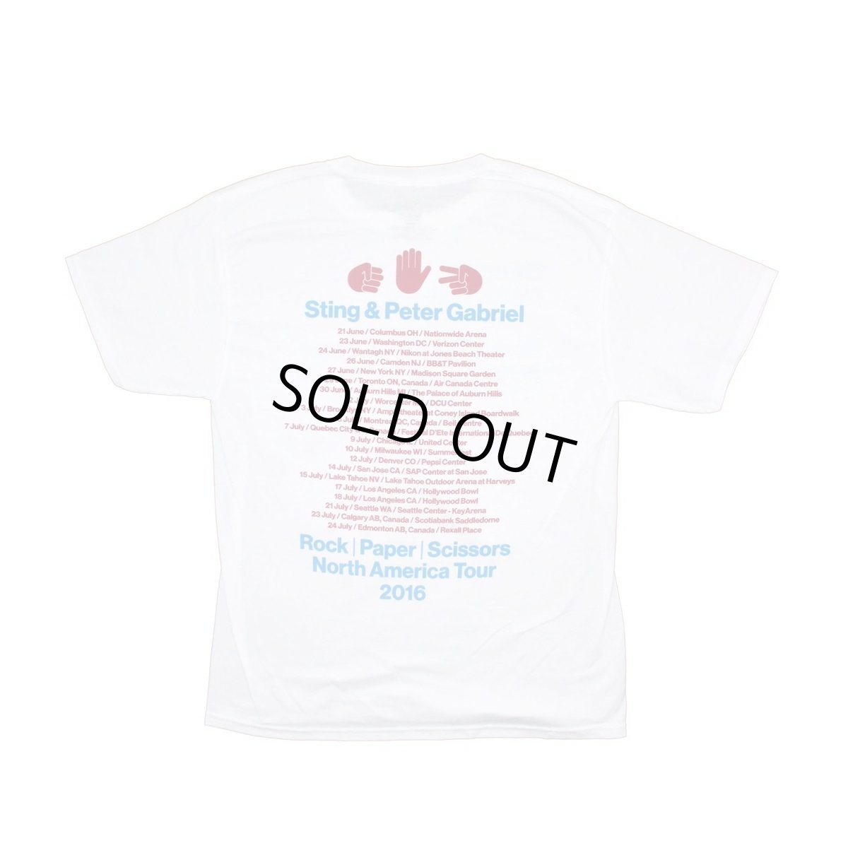 画像2: Sting & Peter Gabriel Tシャツ スティング＆ピーター・ガブリエル North America Tour 2016 [Back Print] (2)