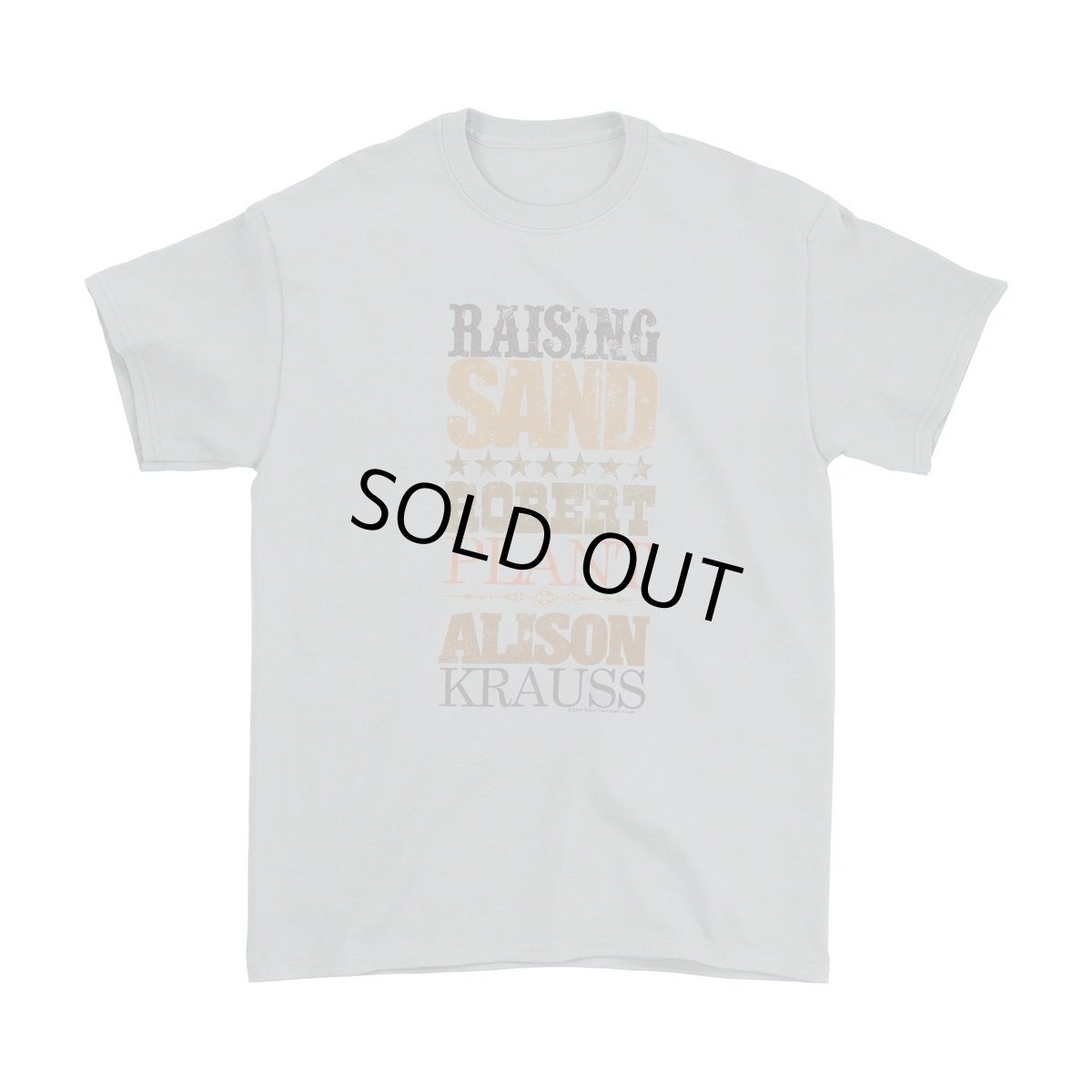 画像1: Robert Plant Alison Krauss Tシャツ ロバート・プラント Raising Sand Stacked Logo (1)