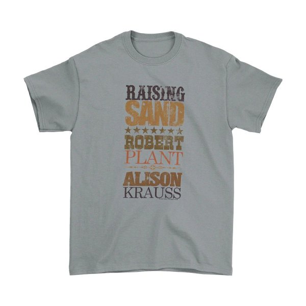 画像1: Robert Plant Alison Krauss Tシャツ ロバート・プラント Raising Sand Stacked Logo (1)