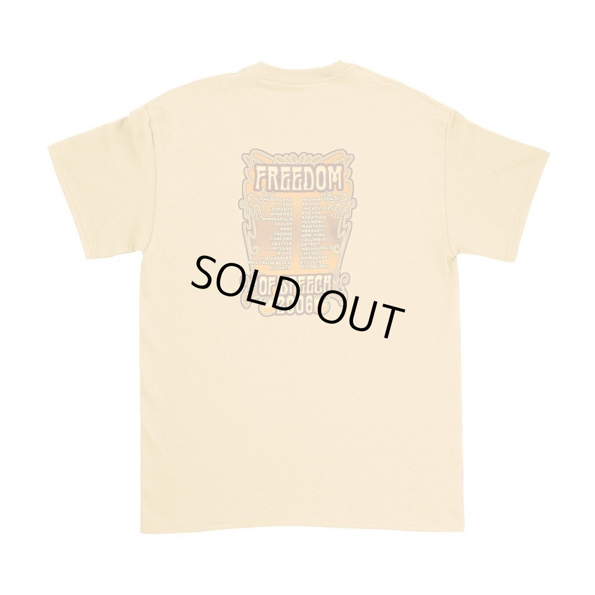 画像2: CSNY バンドTシャツ クロスビー・スティルス・ナッシュ&ヤング Freedom Of Speech 2006 [Back Print] (2)