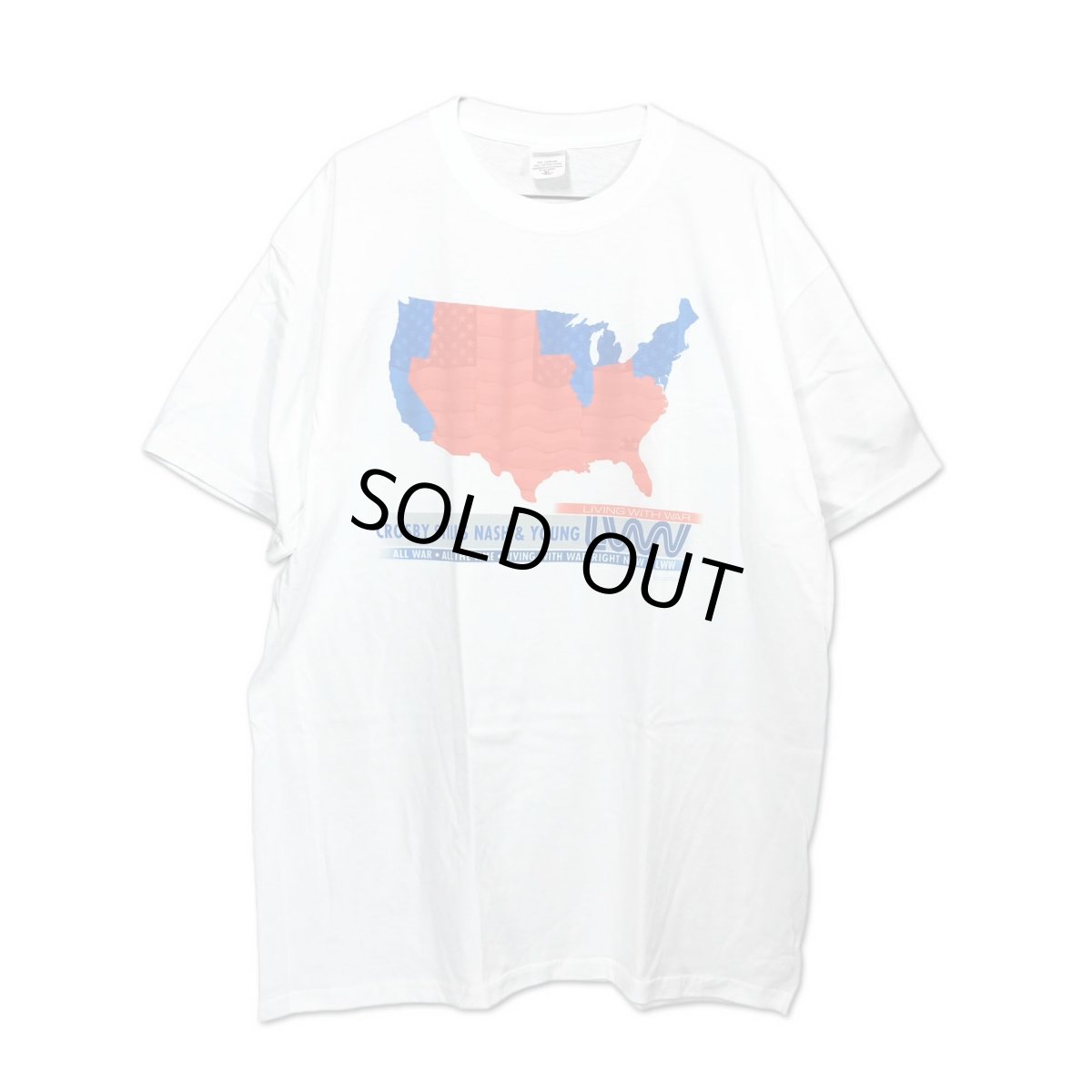 画像1: CSNY バンドTシャツ クロスビー・スティルス・ナッシュ&ヤング Living With War (1)