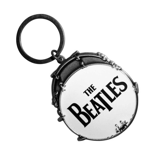 画像1: The Beatles メタルキーリング キーホルダー ザ・ビートルズ Drop T Drum Large (1)