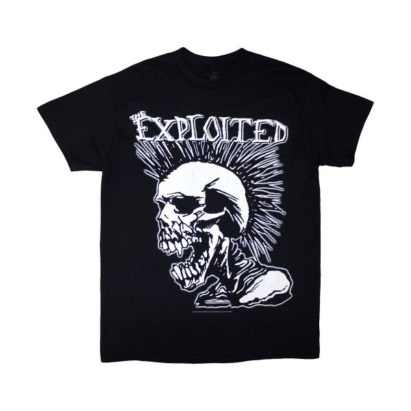 画像1: The Exploited バンドTシャツ ジ・エクスプロイテッド Mohican Skull (1)