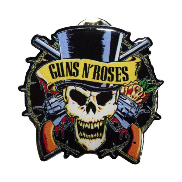 画像1: Guns N' Roses メタルピンバッジ ガンズ・アンド・ローゼス Top Hat (1)