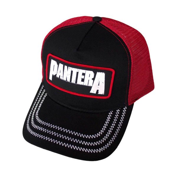 画像1: Pantera メッシュスナップバックキャップ パンテラ Patch Logo (1)