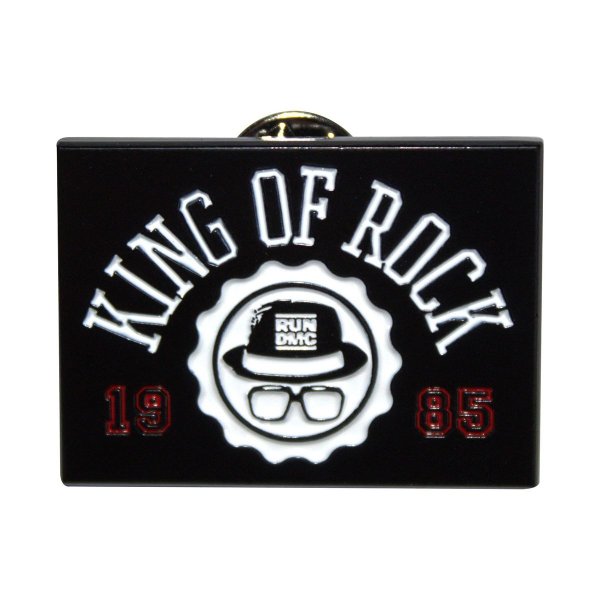 画像1: Run DMC メタルピンバッジ ランDMC King Of Rock (1)