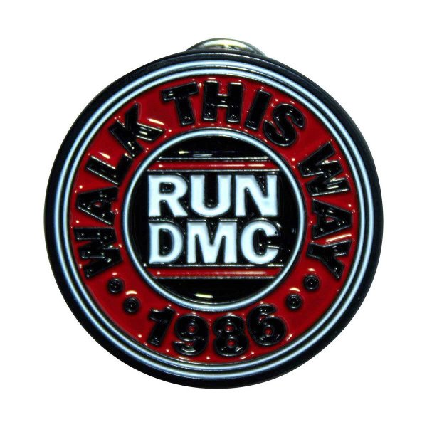 画像1: Run DMC メタルピンバッジ ランDMC Walk This Way (1)