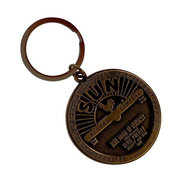 画像1: Sun Records メタルキーリング キーホルダー サン・レコード Elvis Blue Moon (1)