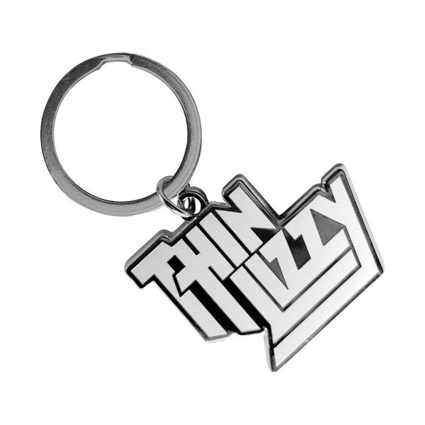 画像1: Thin Lizzy メタルキーリング キーホルダー シン・リジィ Logo (1)