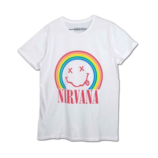 画像1: Nirvana バンドTシャツ ニルヴァーナ Rainbow Face (1)