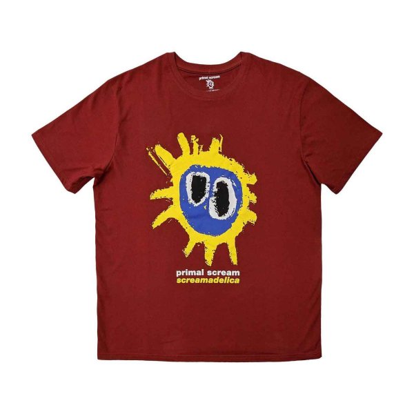 画像1: Primal Scream バンドTシャツ プライマル・スクリーム Screamadelica RED (1)