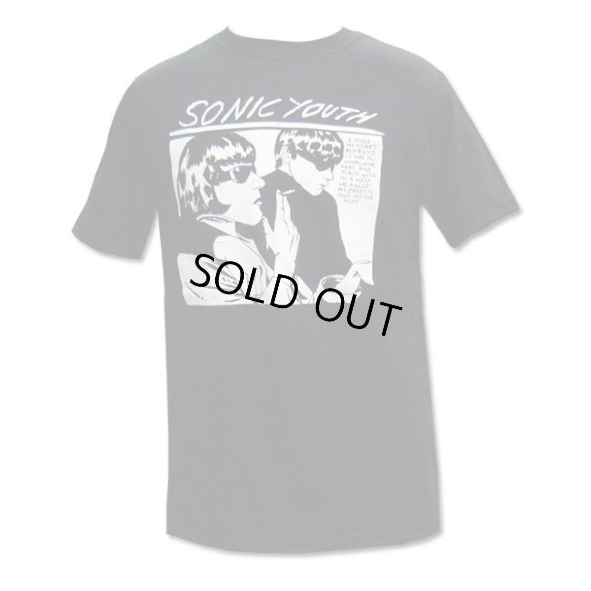 画像1: Sonic Youth ソニック・ユース Black Goo Tシャツ (1)