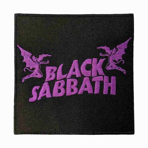 画像1: Black Sabbath アイロンパッチ／ワッペン ブラック・サバス Wavy Logo & Demons (1)