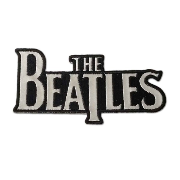 画像1: The Beatles アイロンパッチ／ワッペン ザ・ビートルズ Silver Drop T Logo (1)