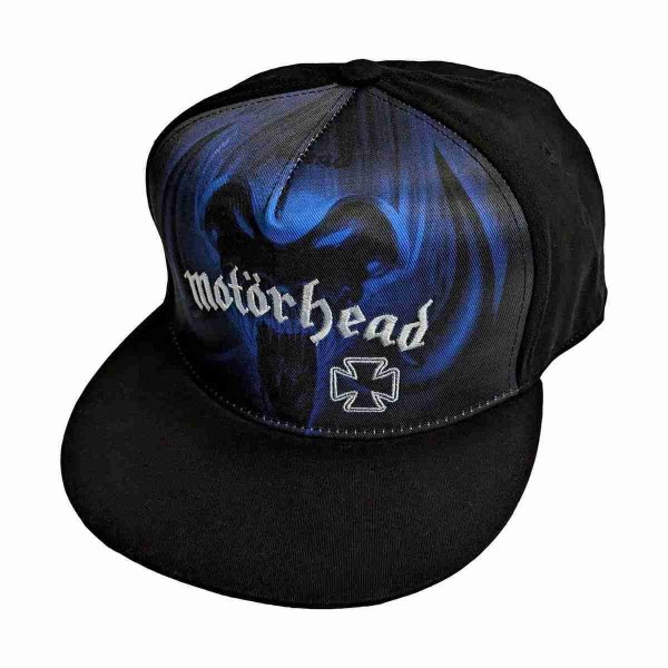 画像1: Motorhead フレックスフィットキャップ モーターヘッド Rock 'n' Roll Blue Mono (1)