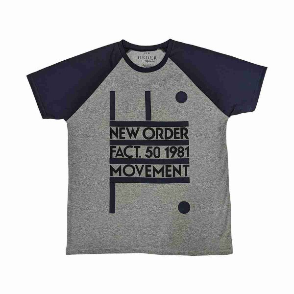 画像1: New Order バンドTシャツ ニューオーダー Movement Raglan (1)