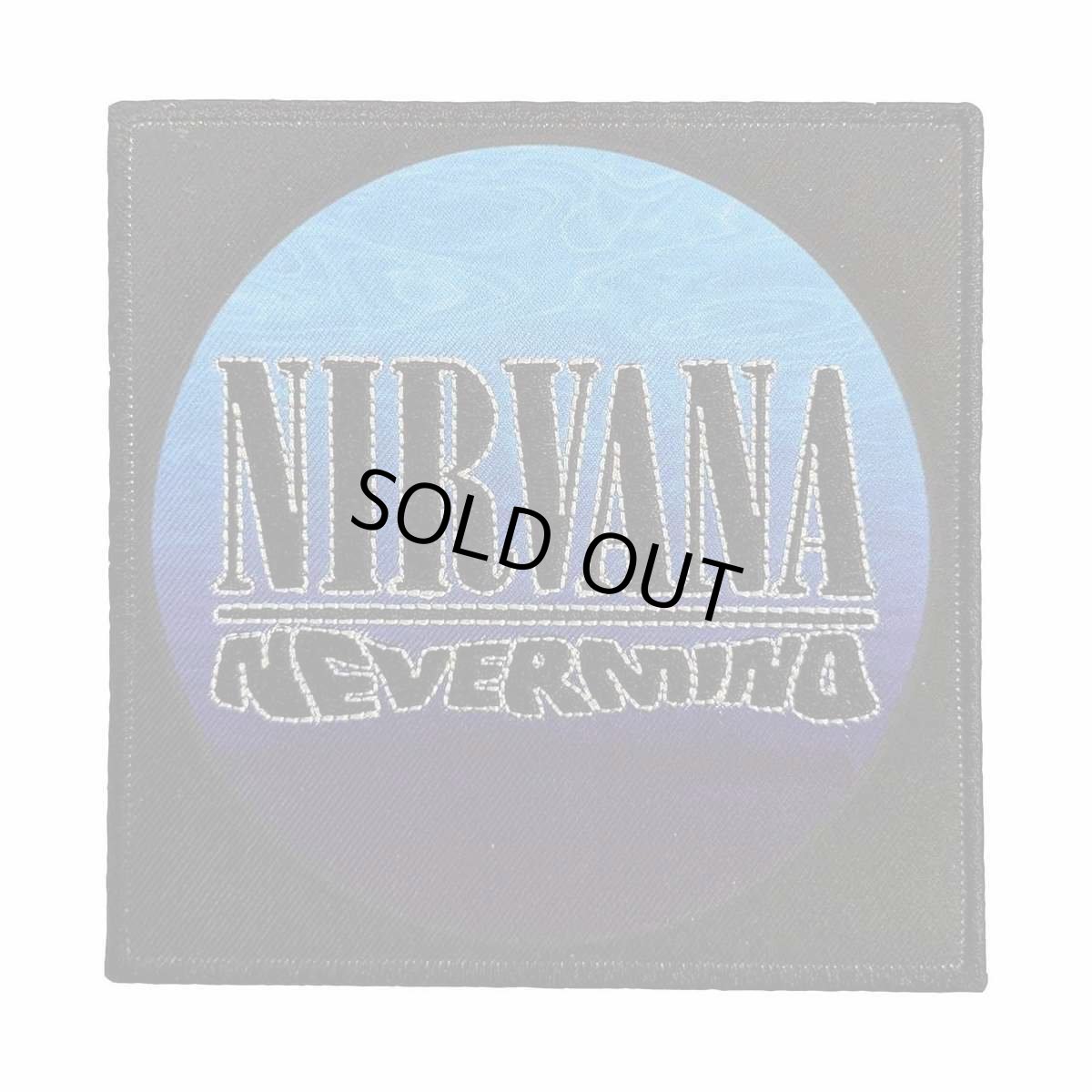 画像1: Nirvana アイロンパッチ／ワッペン ニルヴァーナ Nevermind Wavy Logo (1)