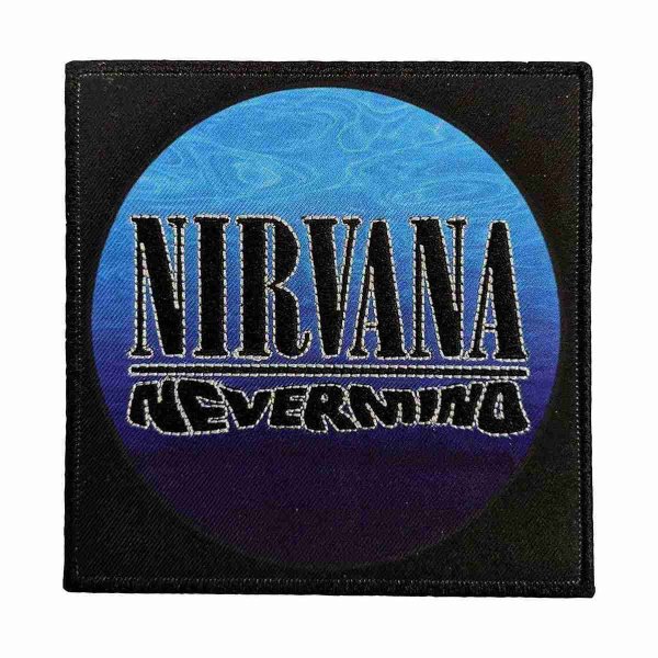 画像1: Nirvana アイロンパッチ／ワッペン ニルヴァーナ Nevermind Wavy Logo (1)